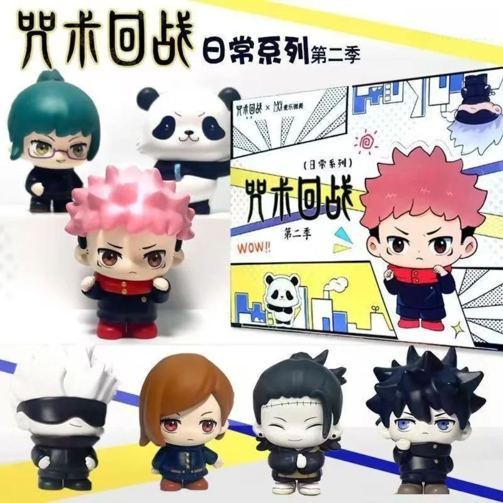 Original Jujutsu Kaisen ‌ Figuras de Anime, caja misteriosa Gojo Satoru Itadori Yuji, figura de acción, modelo de caja ciega, juguete de regalo de Navidad