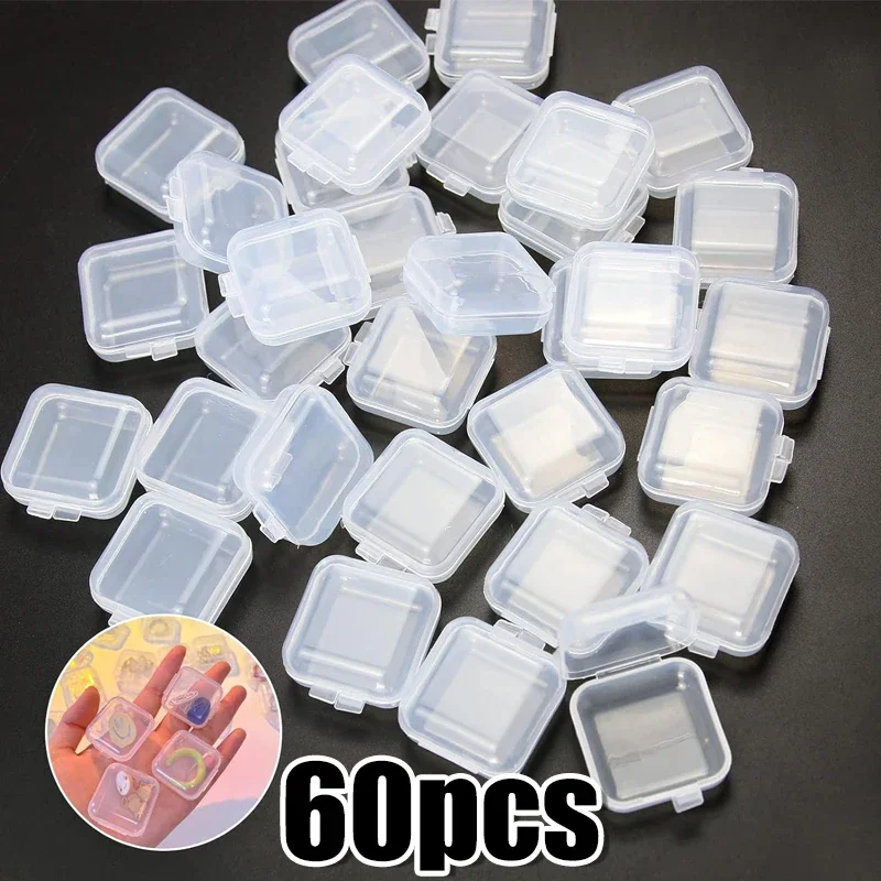 Transparent Mini Square Storage Box for Jewellery