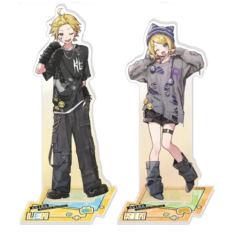 جديد Kagamine Rin/Len أكريليك حامل الشكل Hatsune Miku Project DIVA أنيمي الطرفية حسن المظهر سطح المكتب حلية جمع