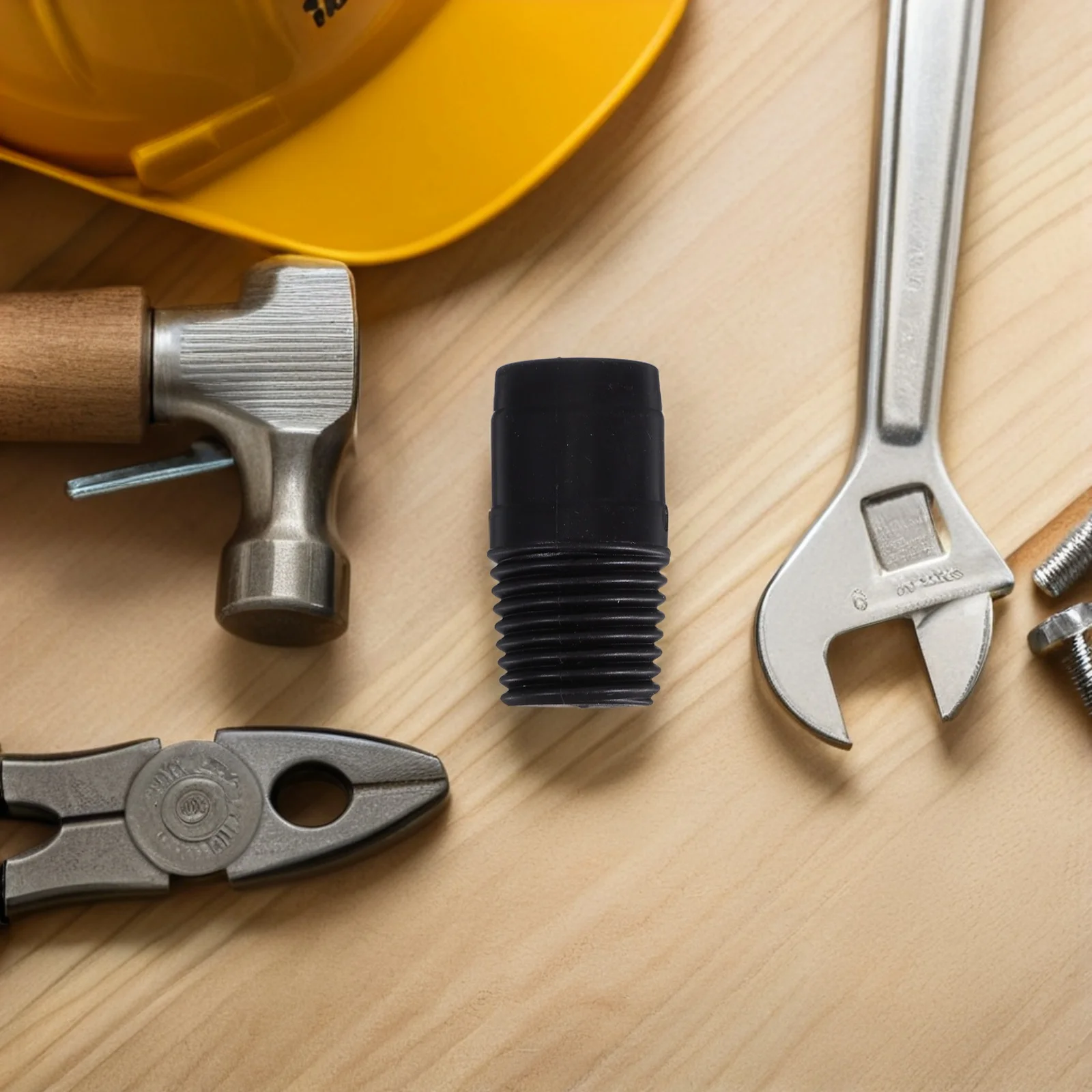 

2pcs Universal Threaded Pole Adapter Tips Black For Mop Broom Handle Extension Rods Repair Replacement Dustpan Rod Handle Grip