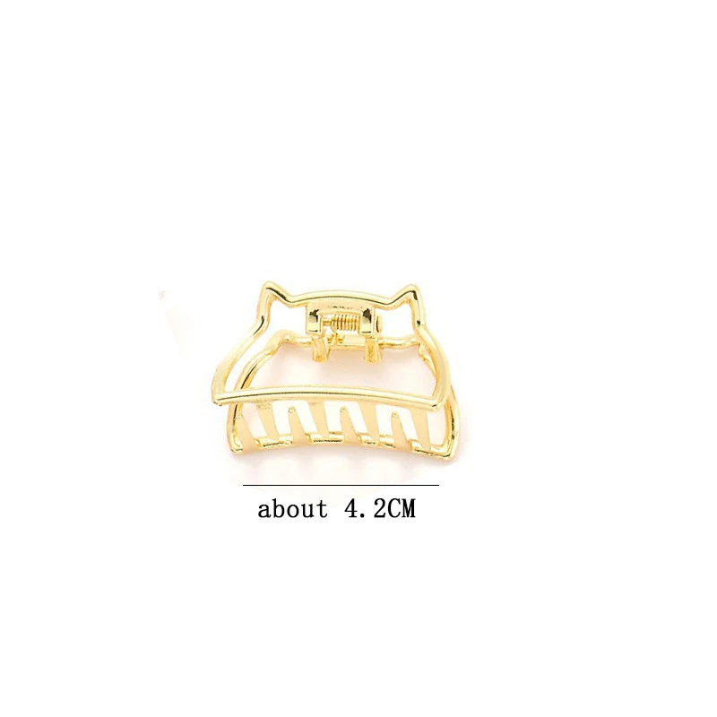 Multi Style Gold Metal Hair Claw Clips Hollow Geometric Butterfly Jaw Clips Strong Hold Non Slip Hair Crab Clamp for Women Thick