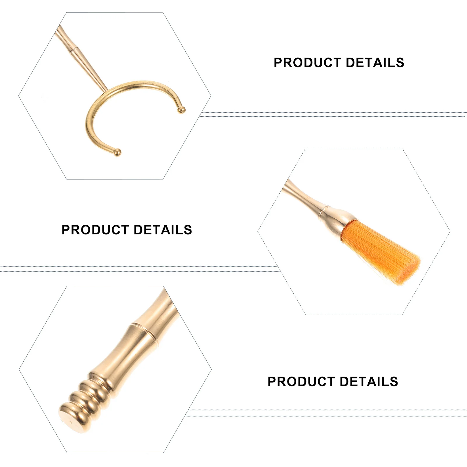 

5Pcs Copper Tea Ceremony Utensils Quality Long Lasting Use Chinese Gongfu Tea Tools Excellent Craftsmanship