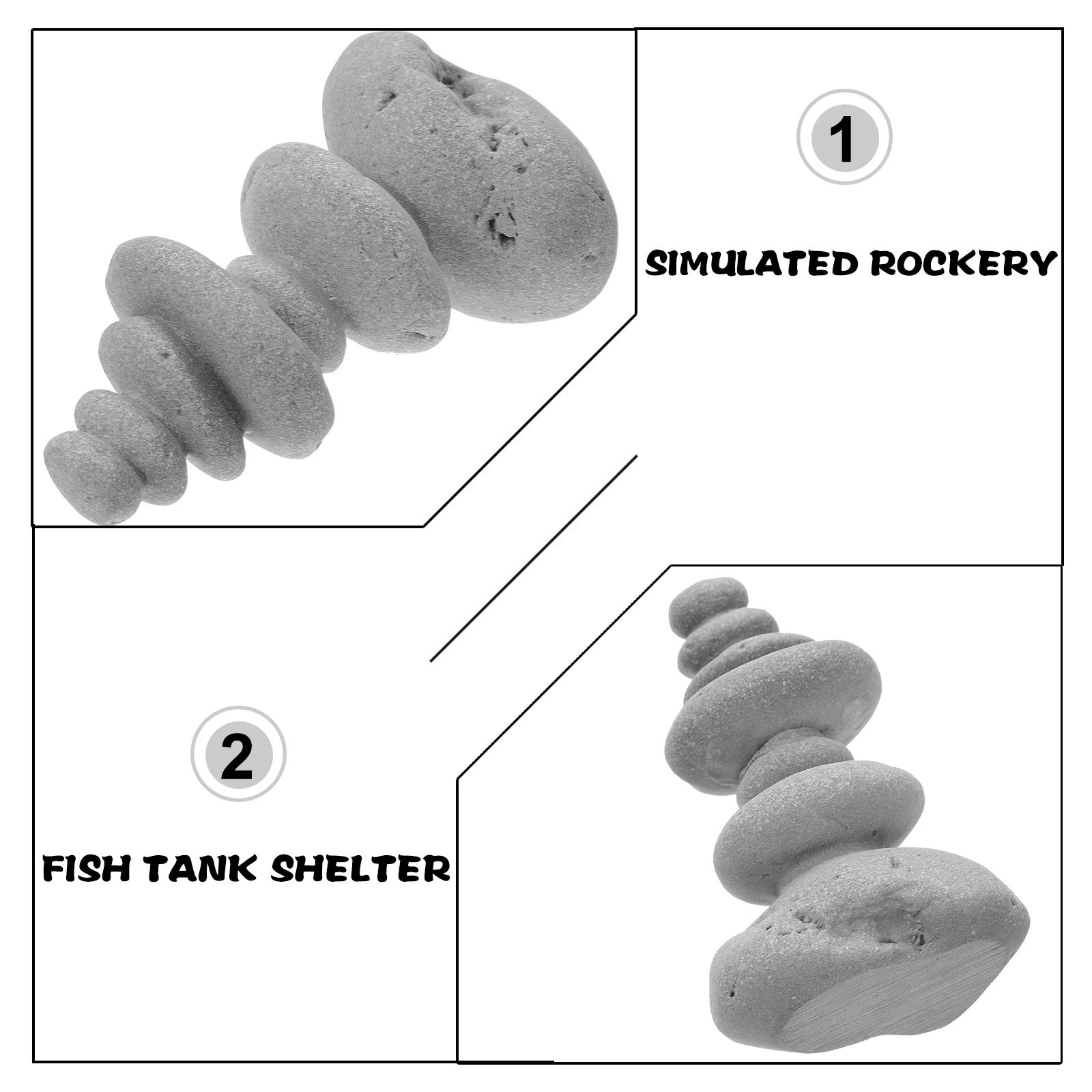 

1pc Simulation Rockery Decor Small Stone For Zen Garden Micro Landscape Sand Table Desktop Living Room Ornament Home Decor