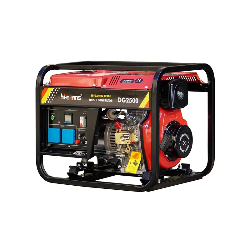 Hiearns DG2500E 240V Single-Phase Alternator English Socket 50Hz Frequency Air Cooled