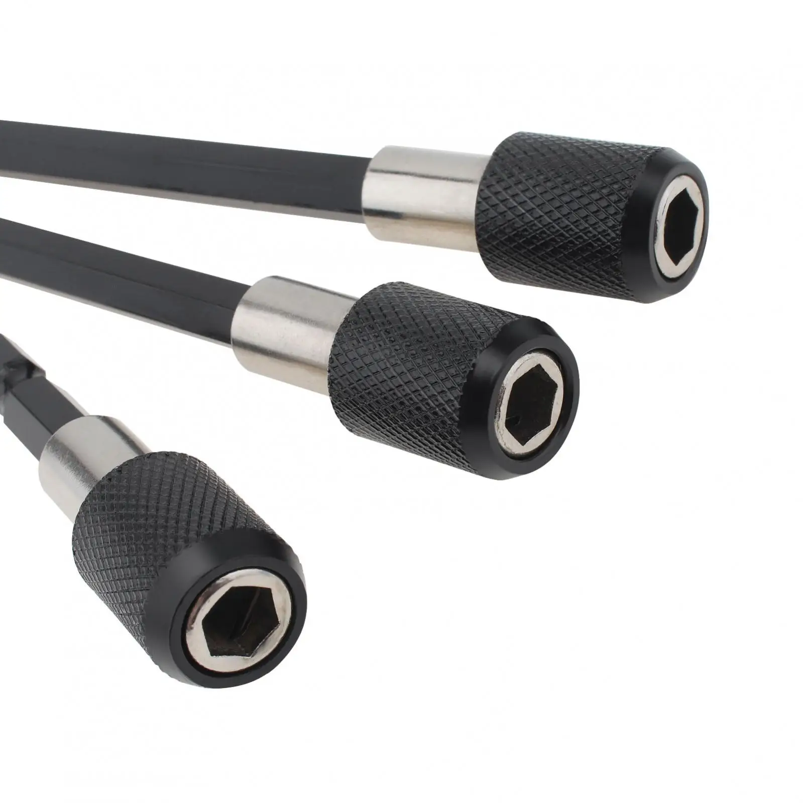 5pcs/set 1/4-Inch Drill Bit Extension Set Flexible Drill Bit Extension Shaft Quick Change Magnetic Screwdriver Bit Holder