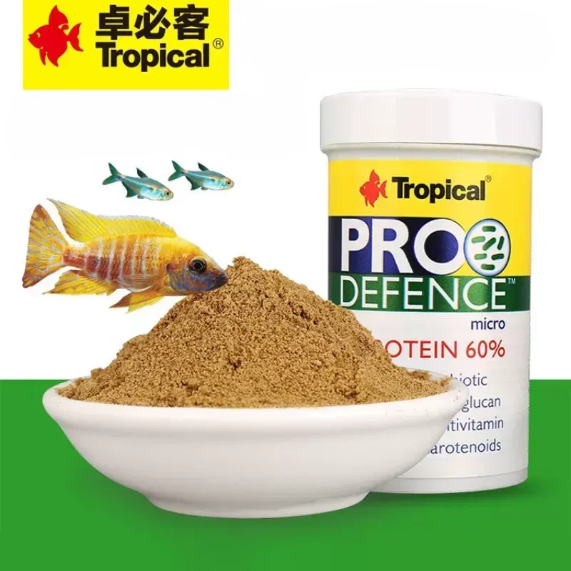 

Tropical New probiotic fish feed helps fish stay active, strengthen their physique, increase their immunity, and reduce injuries