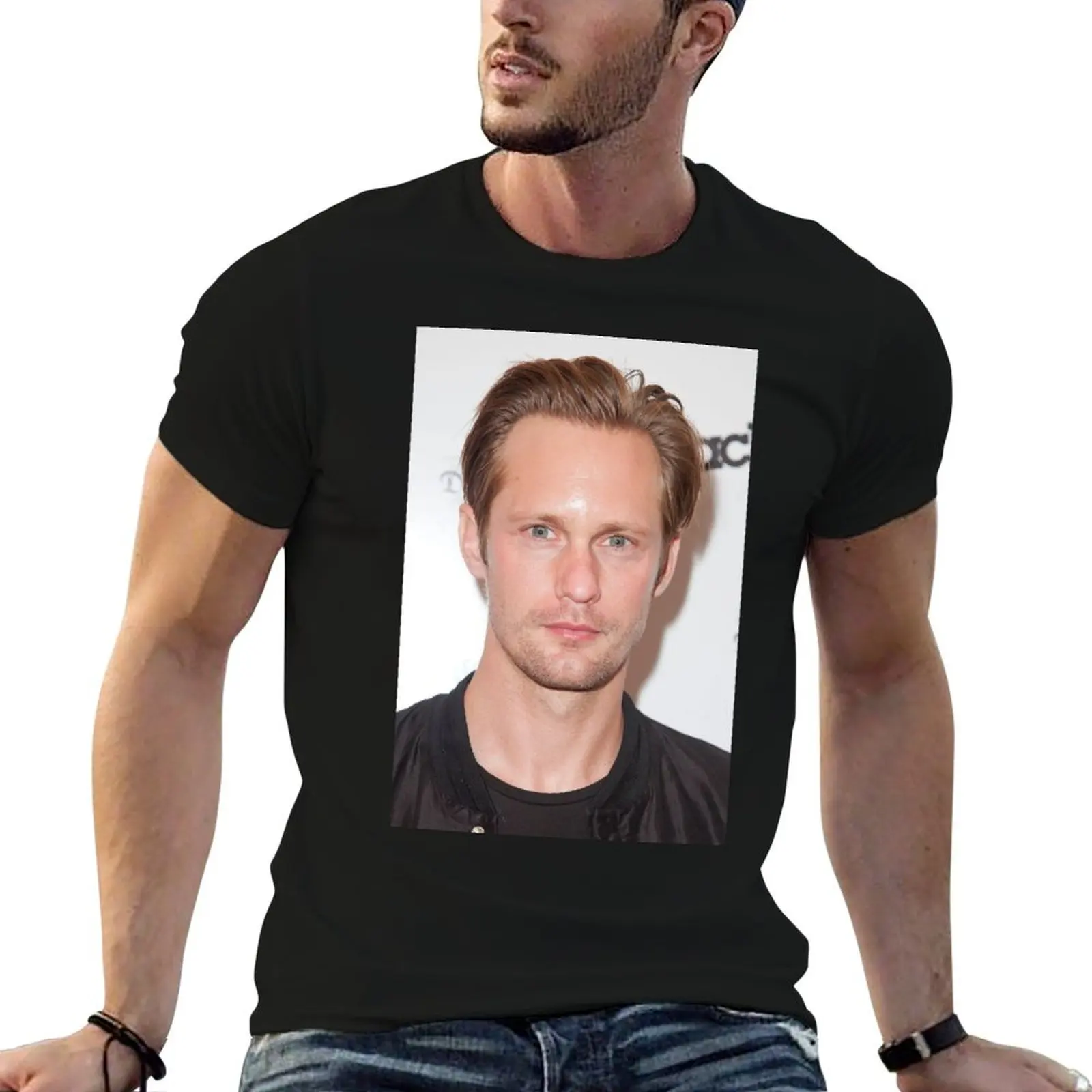 

white t for pack shirts Skarsgard for T-Shirt anime t man shirts man Alexander