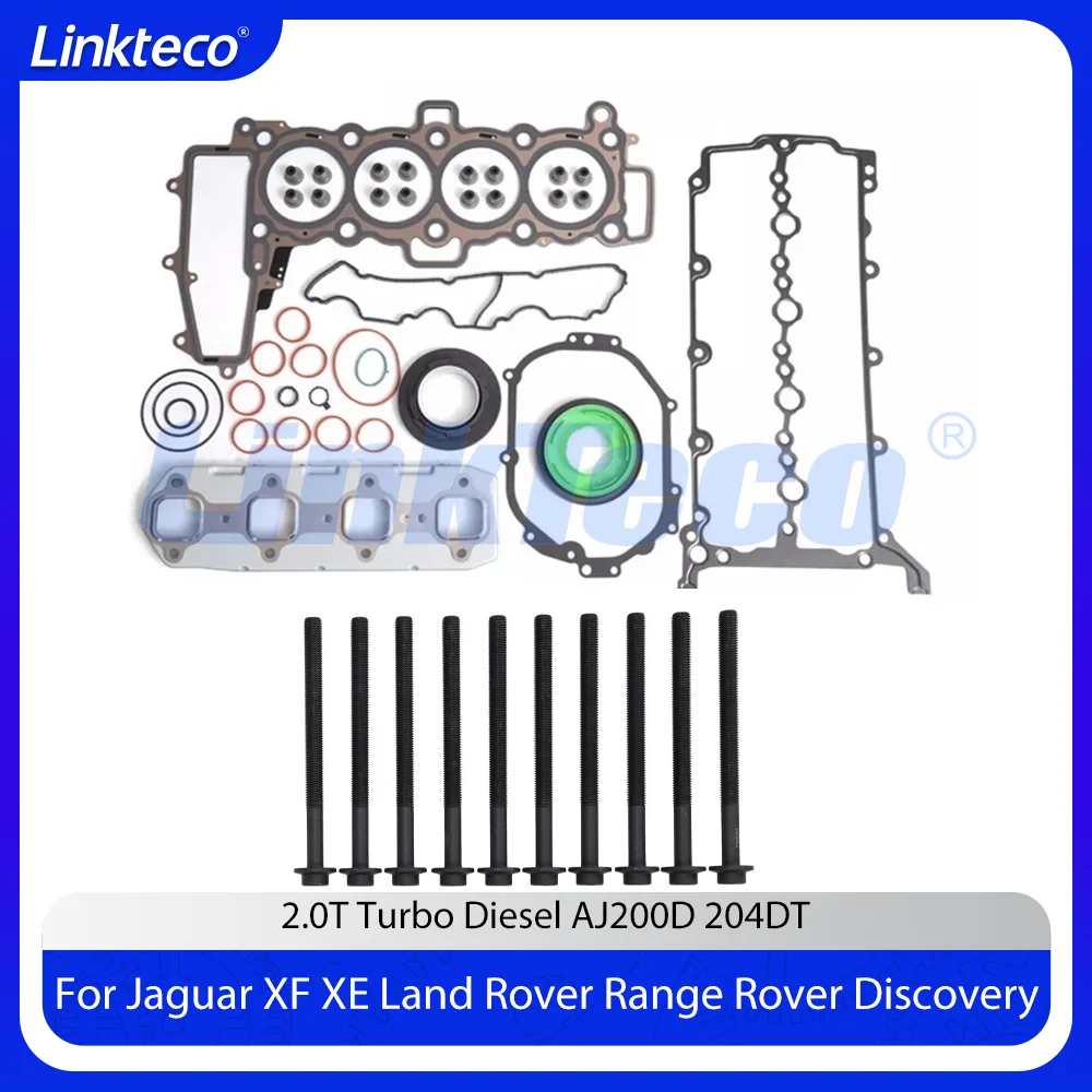 Engine Cylinder Head Full Gasket Set Fit 2.0 T L L4 Diesel 204DT For 17-22 Jaguar XF XE Land Rover Range Rover Discovery 2.0L