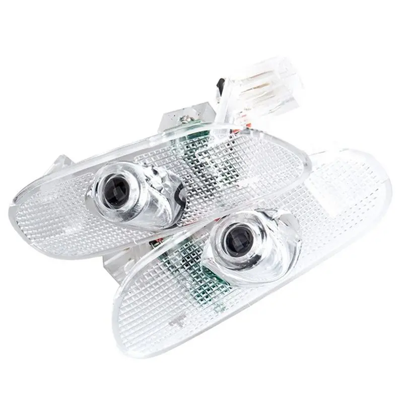 

Durable-2Pcs Car Interior Door Light Welcome Lamp Ambient For Toyota Prado LC120 2003-2009 Projector Welcome Light
