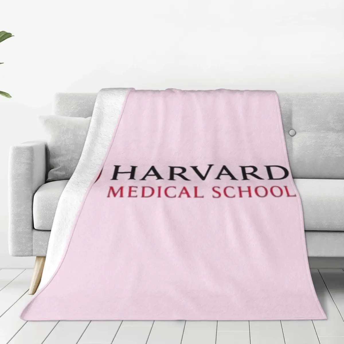 Harvard Medical School Blankets Soft Warm Flannel Throw Blanket Bedspread for Bed Living room Picnic Travel Home Sofa
