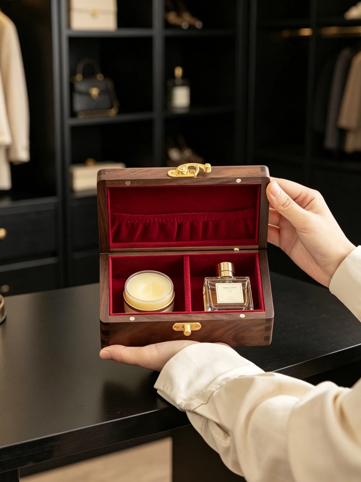 boite-cadeau-pratique-haut-de-gamme-pour-demoiselles-d'honneur-emballage-en-bois-boite-de-rangement-pour-parfum-luxe-legere-en-veritable-bois-mariage-festif