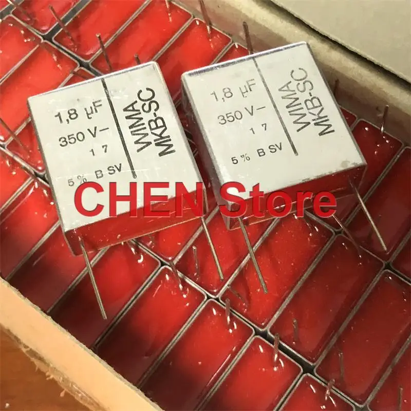 2PCS NEW Germany WIMA MKB-SC 1.8UF 350V 185 Aluminum shell wima Audio frequency coupling capacitor MKB-S-C 1u8 350vdc 185/350v