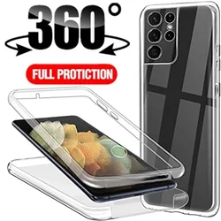 360 Full Body Protective Case Cover For Samsung Galaxy S24 S23 S22 S21 S20 Ultra Plus A52 A53 A54 5G A33 A34 A35 A55 A24 Cover