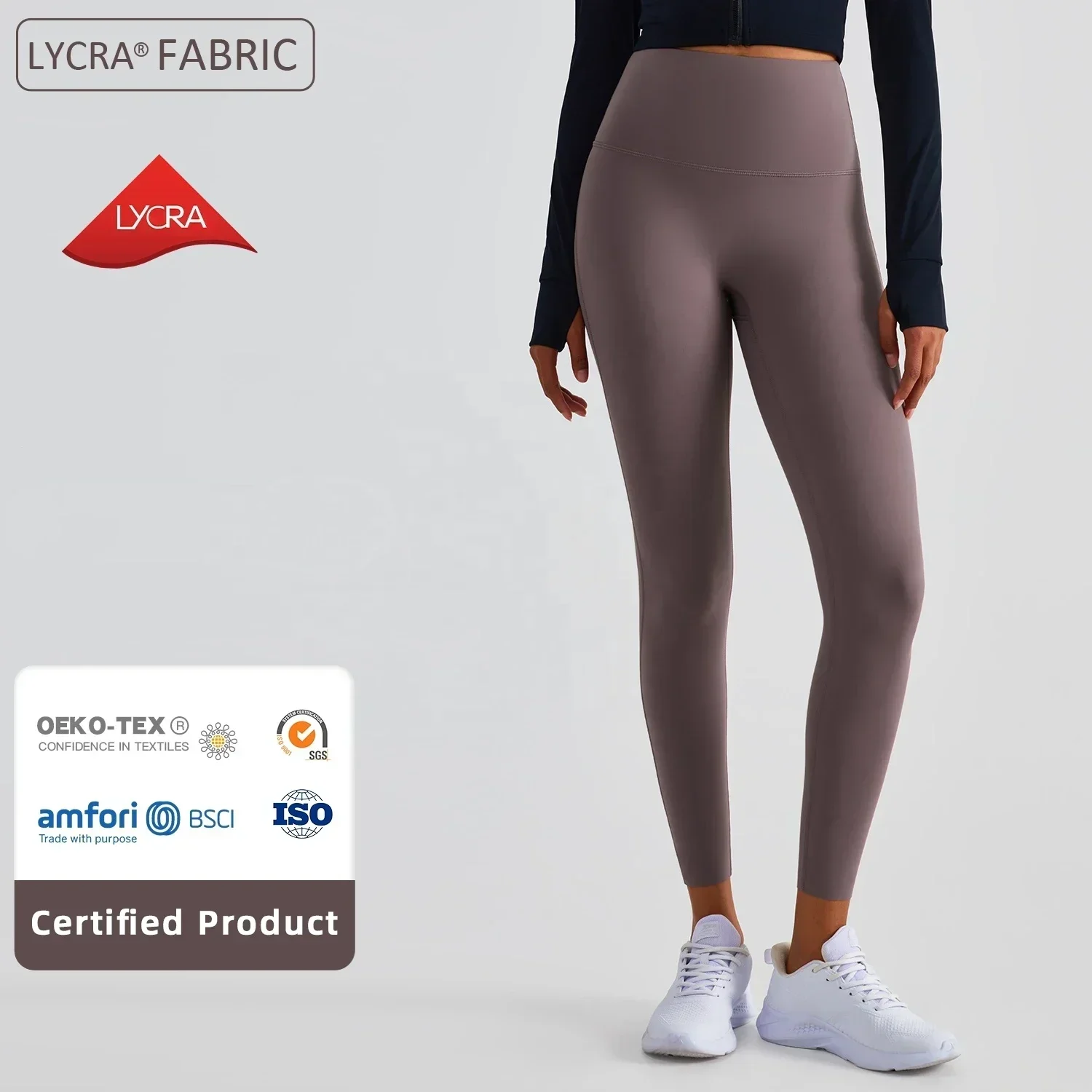 Lycra joga spodnie, kobiety czterokierunkowe Stretch legginsy sportowe bez linii T, siłownia wysokiej talii bezszwowe legginsy Sport kobiety Fitness