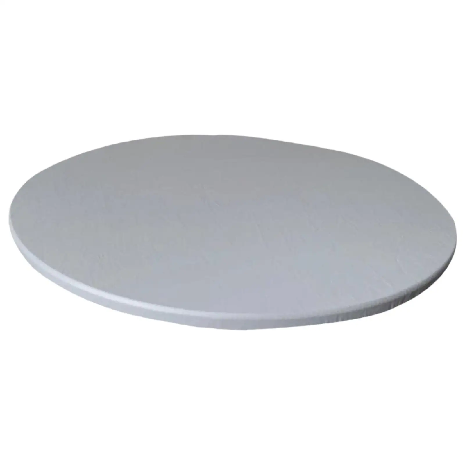 Fitted Round Table Cloth Protector Waterproof Heat Resistant Dining Cover Pad for Home Cafe Outdoor Use 120cm