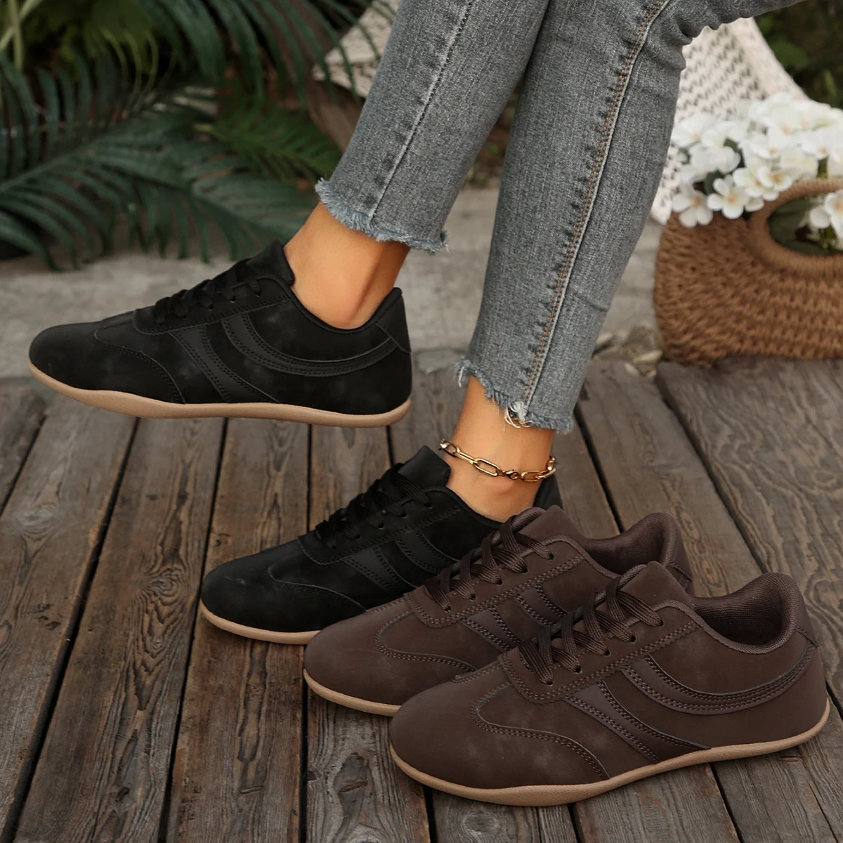 Spring and Autumn Elegant Casual Simple and Lightweight Running Sports Shoes Fashionable Best Selling Size 43 Women's Shoes