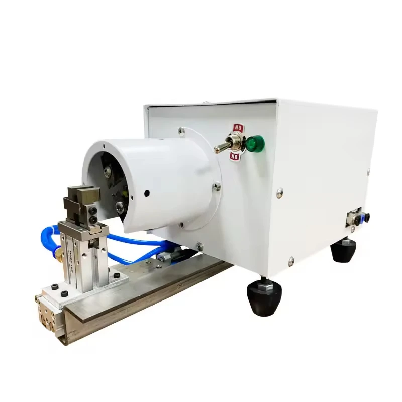 

WJ-203 Pneumatic Driven High-speed Rotate Twisting Semi-auto Wire Stripping Machine