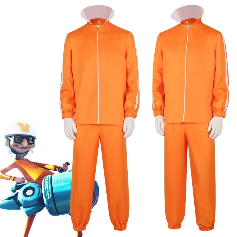 Victor Cosplay Costume Orange Outfits Vector Cosplay Anime Cosplay Halloween Carnival Party Role Play Uniform for Men