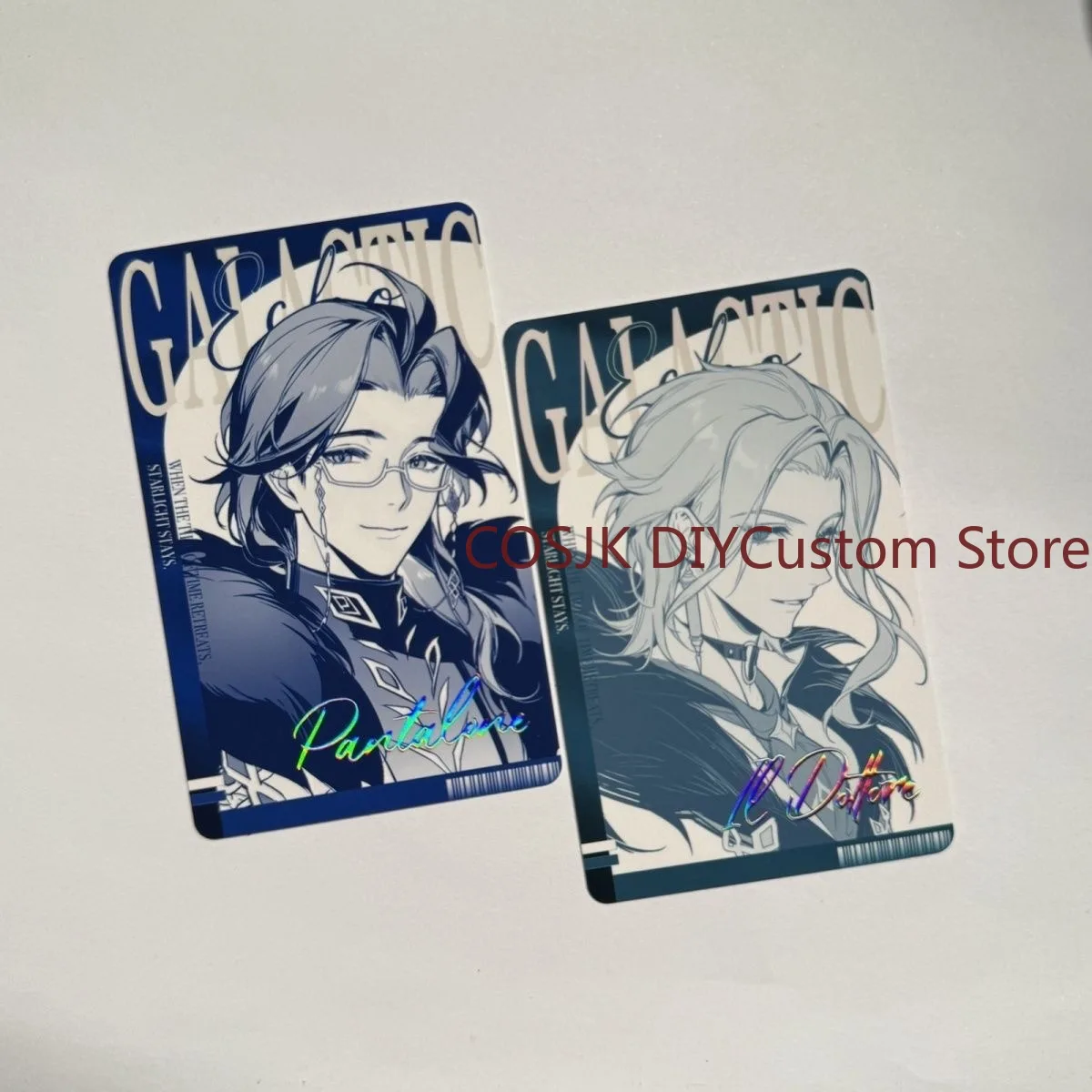 Game Genshin Impact Il Dottore The Doctor Pantalone Small Card Brooch Metal Badge Pin Brooch Ornament Decoration Collection Gift view 4