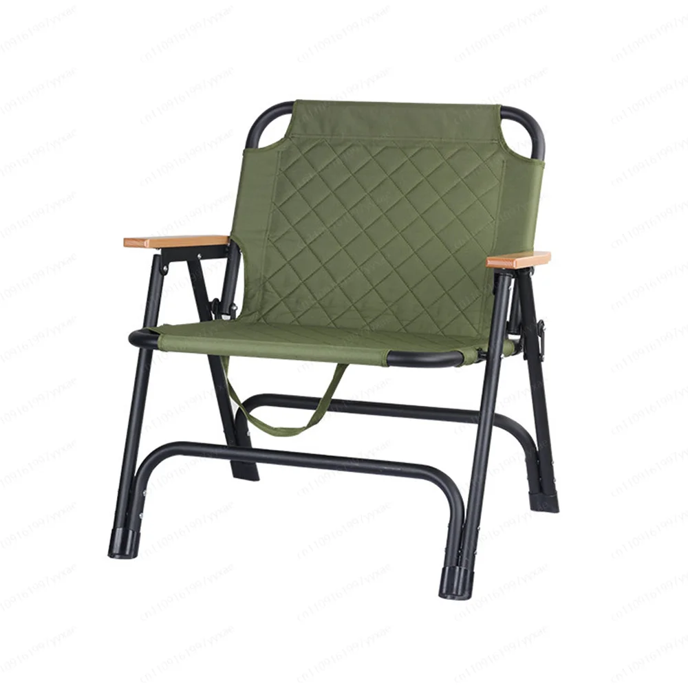 

Складное пляжное кресло с удобной буковой ручкой, утолщенное, для парка, кемпинга, пикника, уличная мебель из оксфордской ткани
