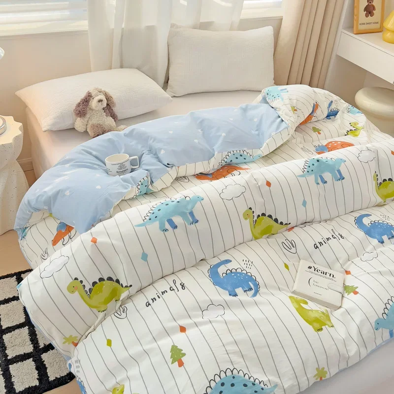 Single Quilt Cover Ins Wind 100% Cotton Printed Bed Soft and Comfortable 160x210 220x240 Bedding for Double Use Student General