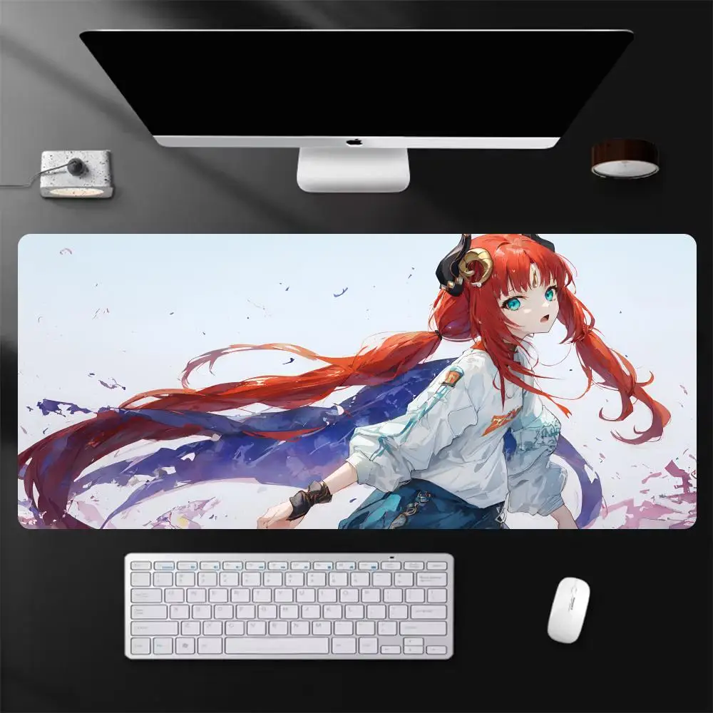 

N-Nilou Mouse Pad Mousepad Large Gaming Mouse Pad LockEdge Thickened Computer Keyboard Table Desk Mat