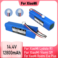 5200-12800mAh For XiaoMi Lydsto R1 Roidmi Eve Plus Viomi S9 Robot Vacuum Cleaner Battery Pack Capacity Accessories Part