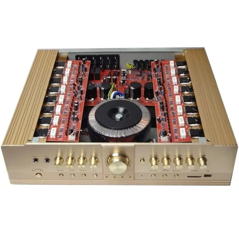 6 Channel High Power 5.1 AV Receiver Home Theater Amplifier Bluetooth USB Optical Coaxial Digital Subwoofer Audio Player