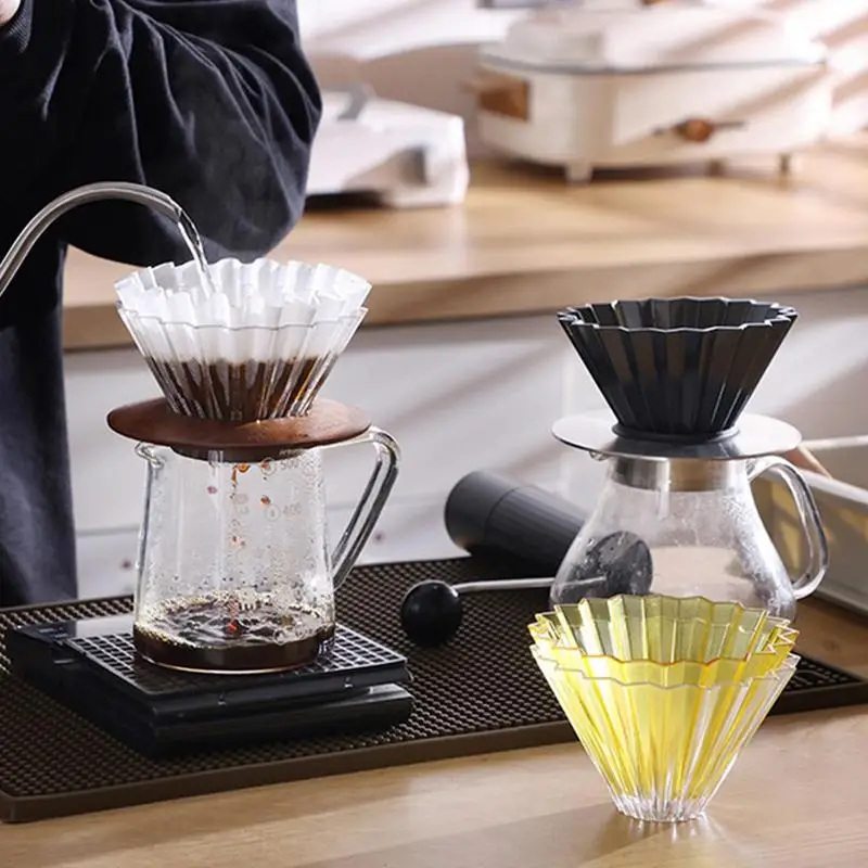 Coffee Powder Cup Cake Cup Shape Coffee Filter Paper Pour Over Coffee Filtration Bag Coffee Accessories For Home