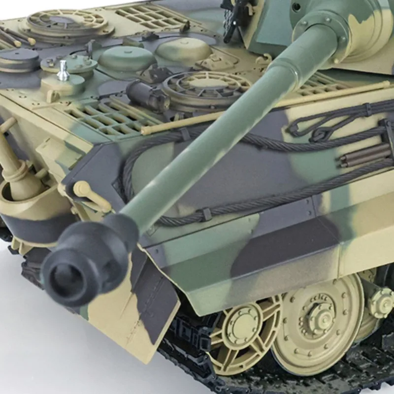 

Henglong 1/16 7.0 Plastic FPV King Tiger RC Tank 3888A 360 Turret Barrel Recoil Smoke Effect Armored Adult Toy TH17522-SMT7