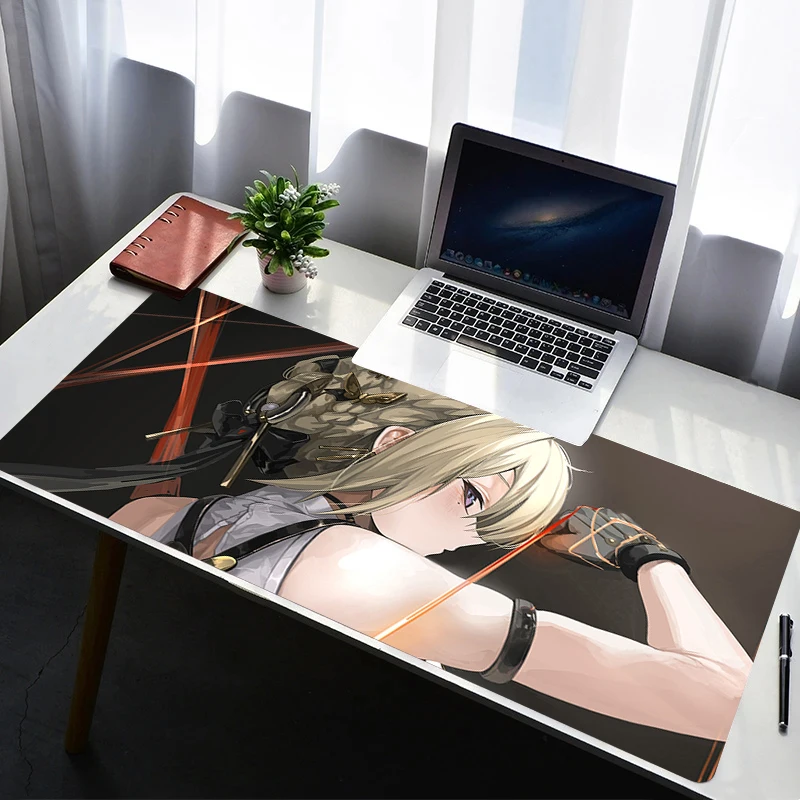

Mouse Pad Laptop Rubber Extended Zenless Zone Zero Evelyn Desktop Mat Computer Gamer Mousepad PC Gaming Accessories Keyboard Pad