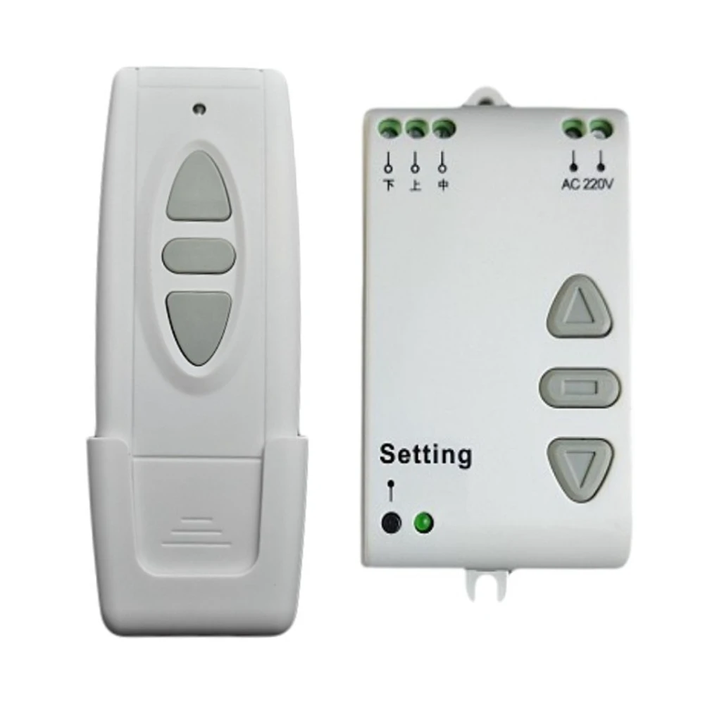 AY14 -AC220V Motor Remote Replacement Switch Controller Projection Screen Motor Wireless Switch 433Mhz UP Down Stop Forwards Rev