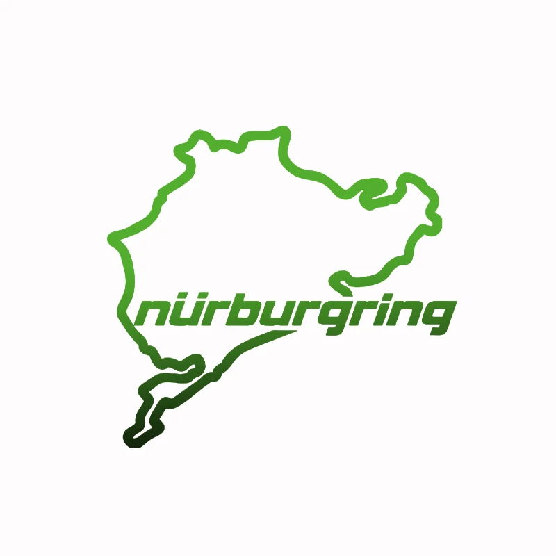 14*12,5 cm Auto Styling Racing Road Racing Nürburgring Kreative Auf Auto Aufkleber Aufkleber Heckscheibe 3D Lustige Aufkleber Aufkleber Aufkleber