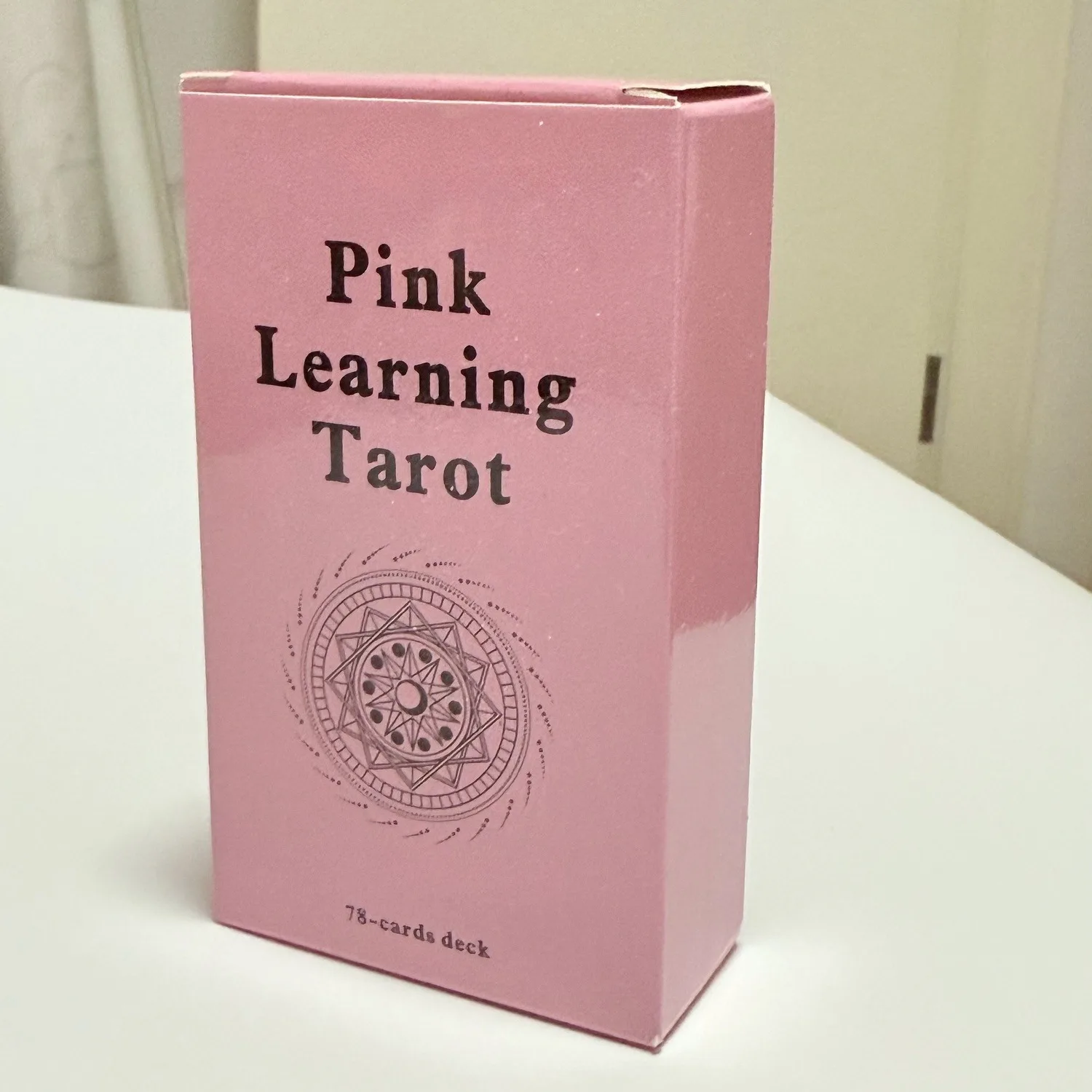 

Розовые обучающие карты Таро, английская версия, 78 шт., с ключевыми словами, основанные на системе Wait System