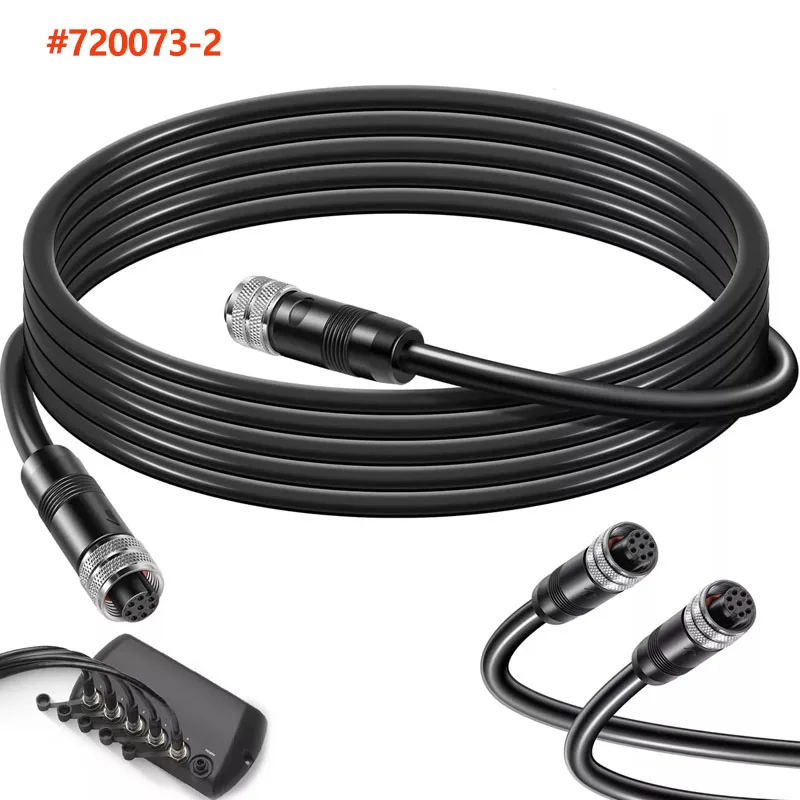 10 Feet Boat Ethernet Cable AS EC 10E Replace for Humminbird, Black Fit for Helix, APEX, SOLIX and Onix Models #720073-2