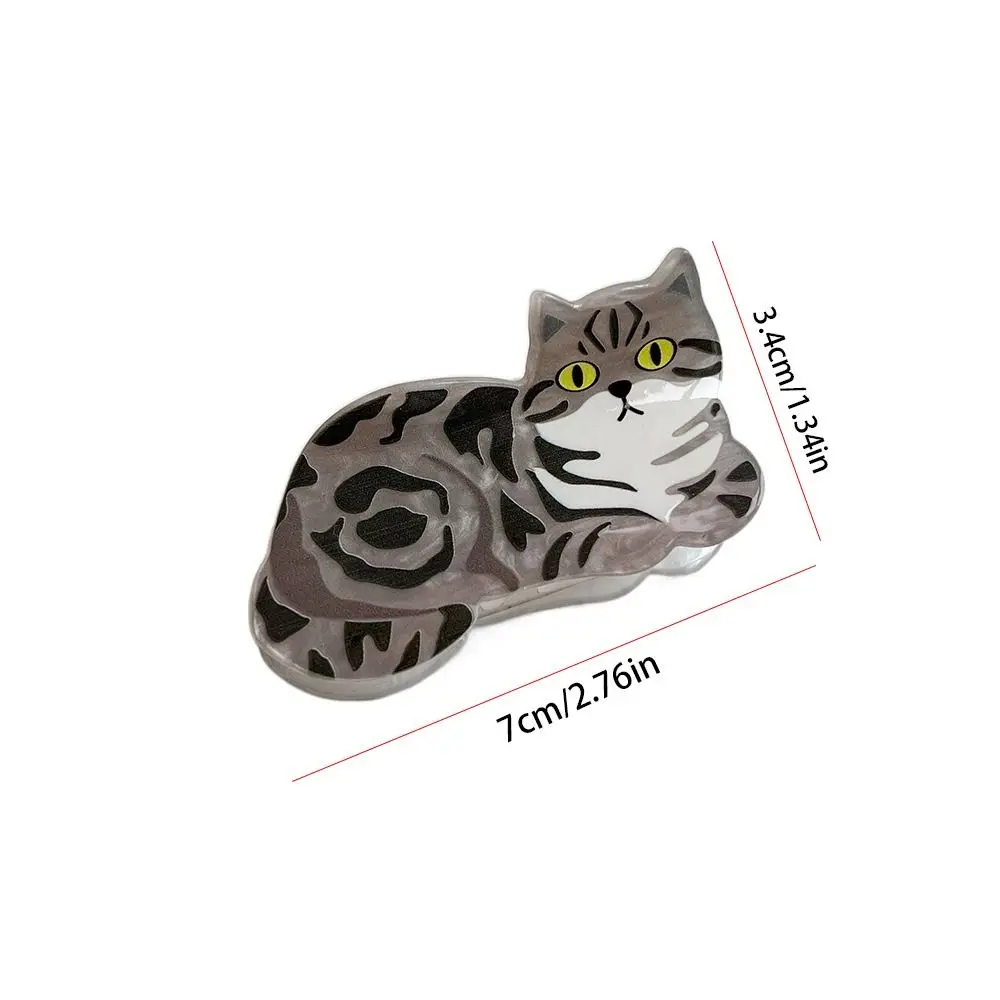 New Colorful Maine Cat Puppy Hair Clip Cute Kitten Animal Shark Clip Cartoon Creative Hair Claw accessori per capelli per le donne