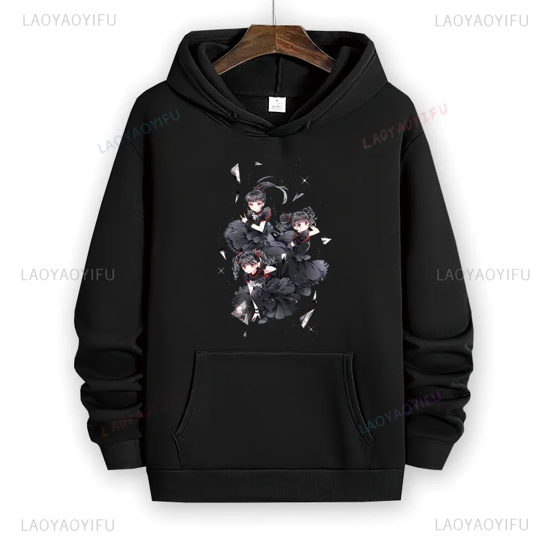 Babymetal Hoodie Women Harajuku Pullovers Girl Streetwear Funny Clothing Commuter Band Male Sweatshirt Autumn Winter Men Hooded