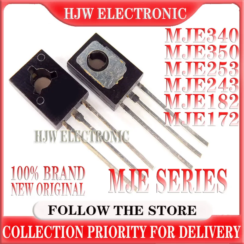 10pcs  MJE340 MJE350 TO-126 KSE340 KSE350 MJE253 MJE243 MJE172 MJE182 new original amplifier tube