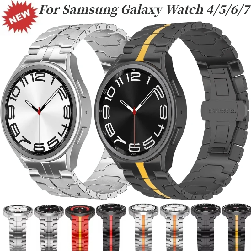 

Metal Strap For Samsung Galaxy Watch 4/5/6/7 44mm 40mm 5Pro Band Stainless Steel Bracelet 4/6 Classic 46mm47mm Belt Accessories