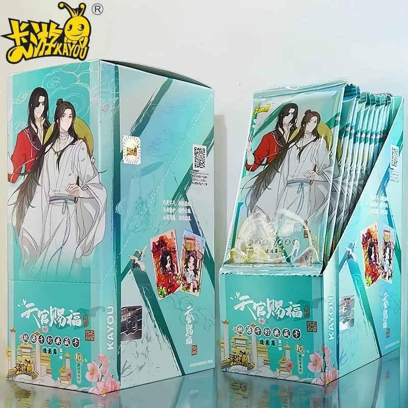 Kayou genuíno mo dao zu shi sonhos bêbados cartão de assinatura wei wuxian lan wangji conjunto completo de cartões de coleção brinquedos de natal presentes