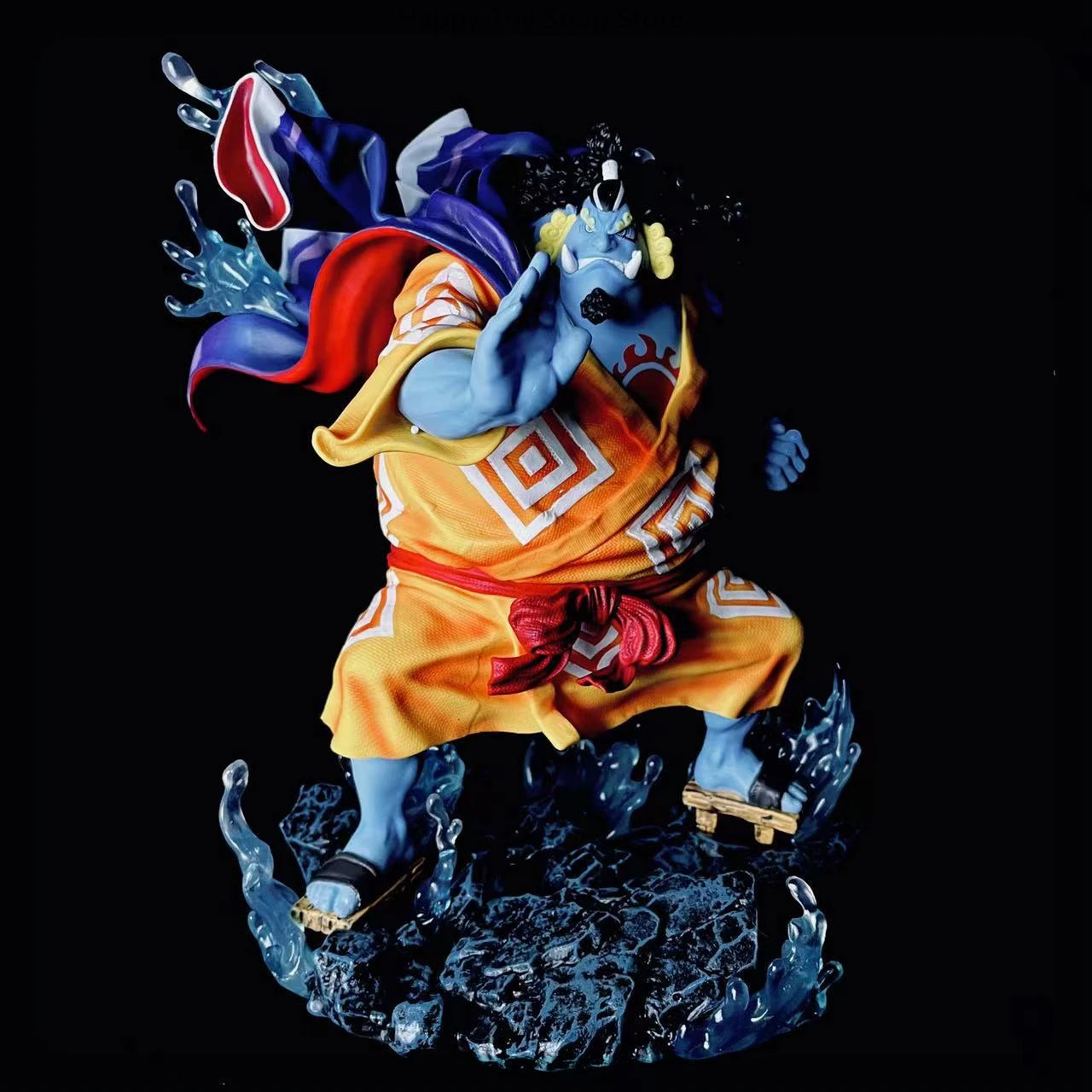 31cm One Piece Jinbe Oka Shichibukai Attack Posture Anime Figure Model Statue Boys Collection Desktop Decoration Ornament Toys