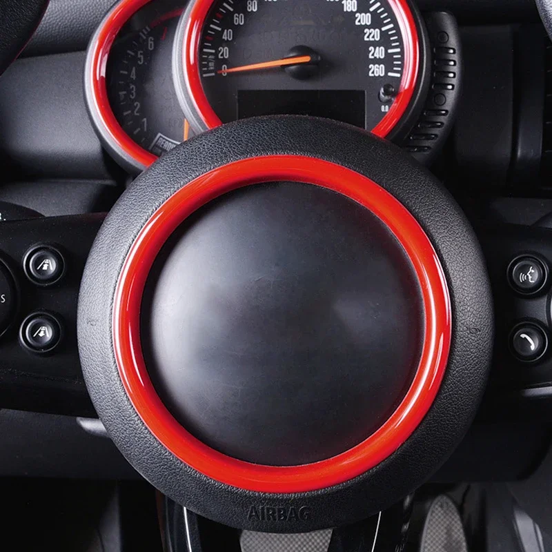 

For Mini Cooper F54 Clubman F55 F56 F57 F60 Car Steering Wheel Ring Circle Decoration Sticker Cover Trim Styling Accessories