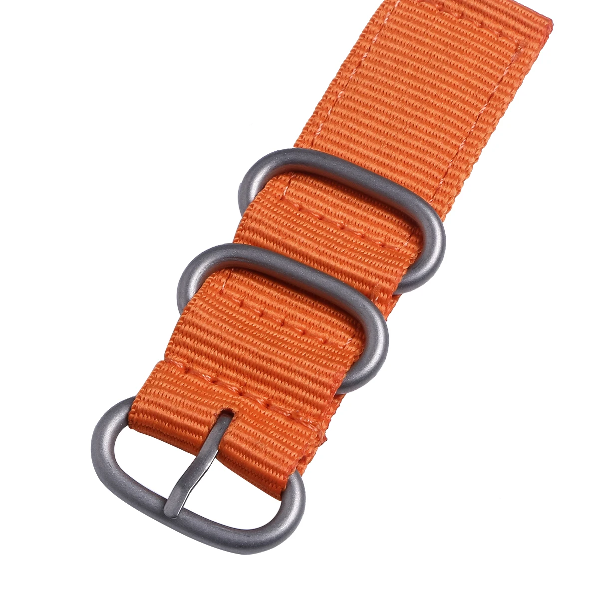 

24Mm Nylon Strap For Men Braided Bands Stainless Steel Clasp Durable Seamless Skin-Friendly Replacement Band