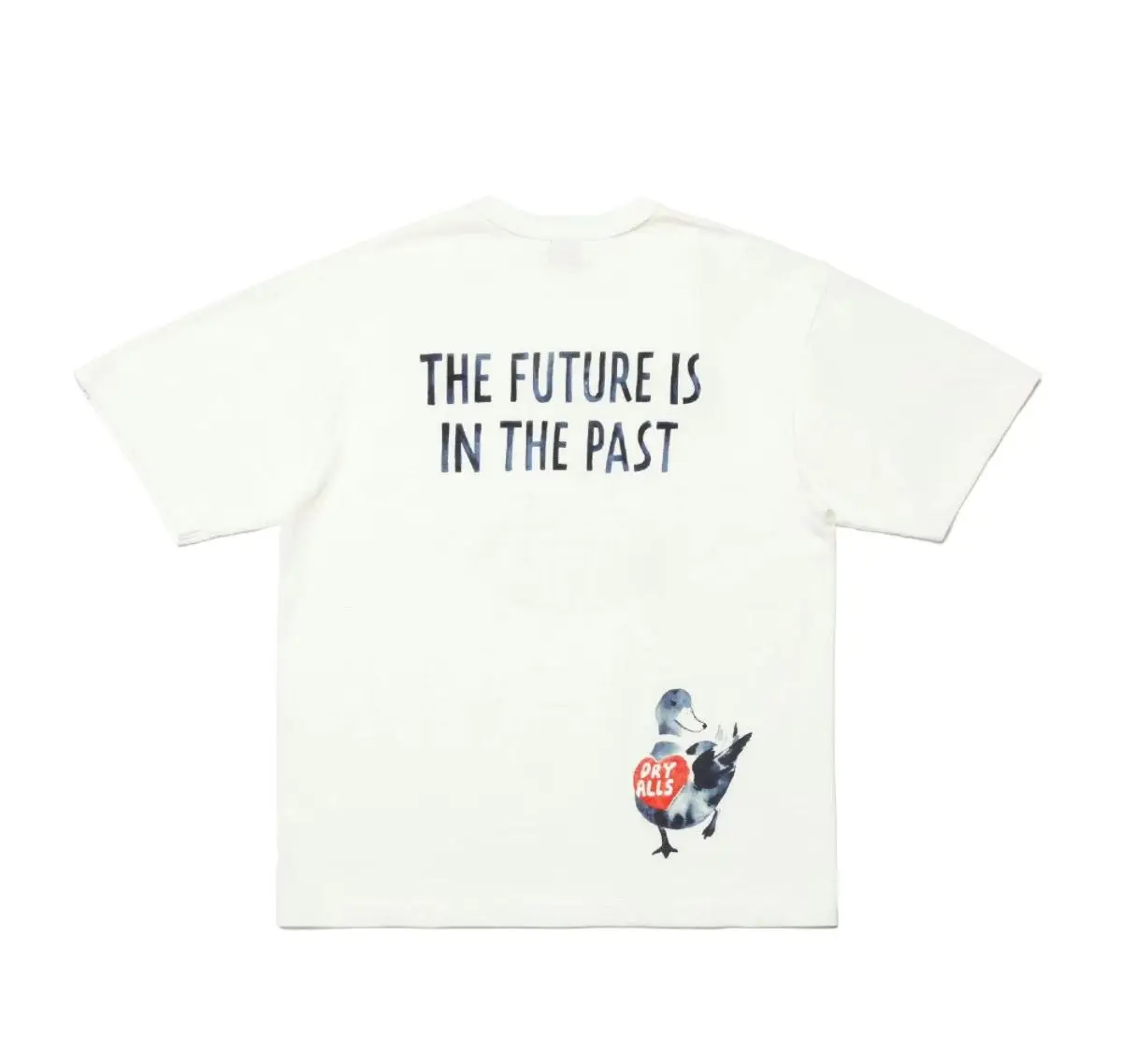 Human Made New Ink Wash Duck Slub Cotton T-Shirt, lockeres Sommer-T-Shirt mit Rundhalsausschnitt und niedlichem Cartoon-Motiv – Detail 3