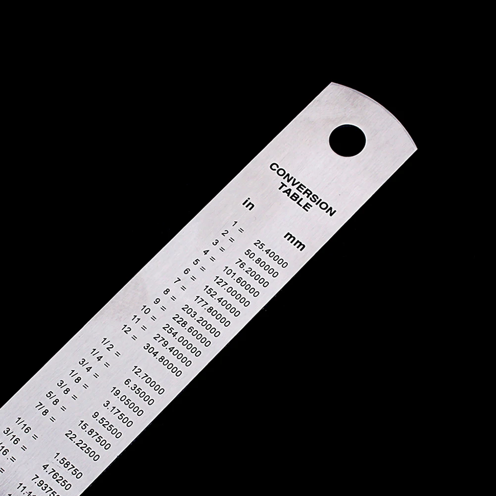 

Stainless Steel Double Sided Measuring Ruler Straight Metal Rule For Sewing Foot Stationery Carpentry Engineering Drafting Tool