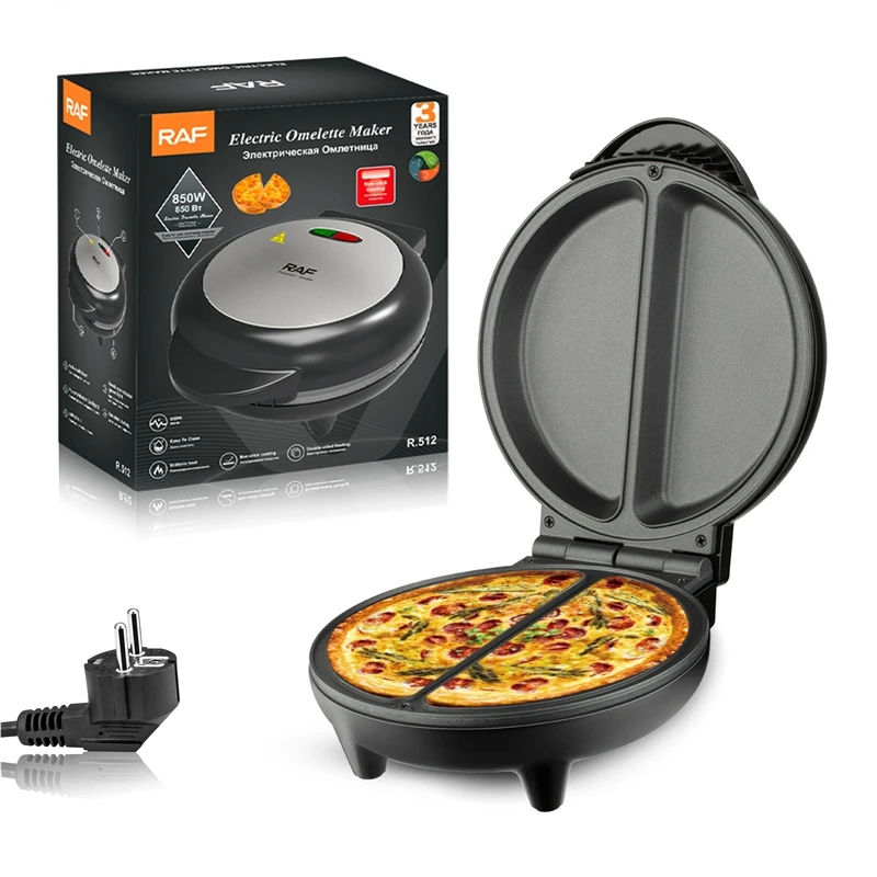 Electric Crepe Maker Pizza Pancake Baking Machine Double-sided Heating Sandwich Bread Pan Deep Bake Pie Pizza Griddle 850W 220V