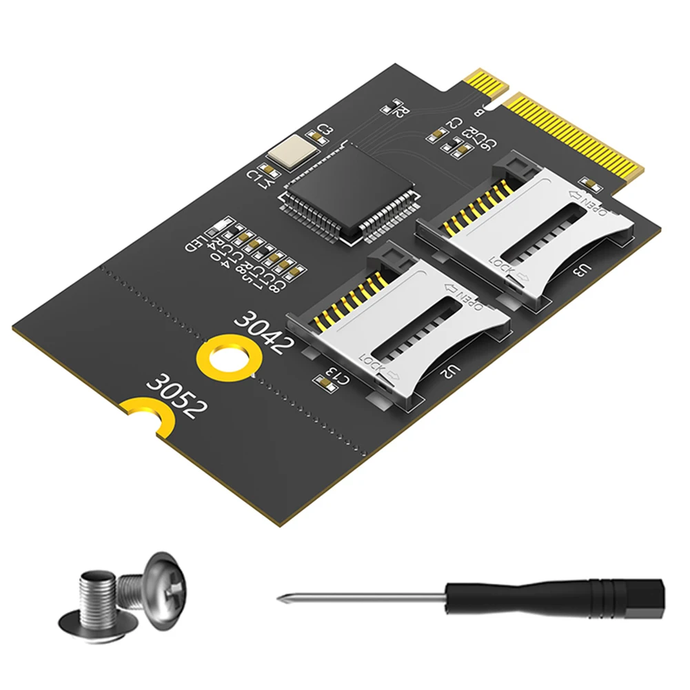 

TF Card Reader Adapter Supports USB Bus Not SATA Bus M.2 B Key USB Bus To Micro SD Card Reader Adapter for Laptop Computer
