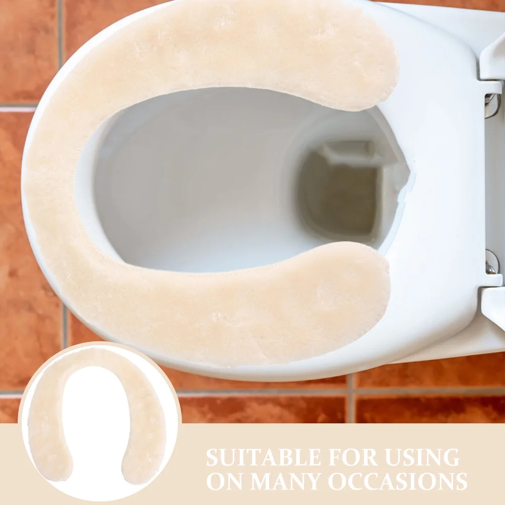 Cojín cómodo para asiento de inodoro para niños pequeños, funda de cojín suave, accesorio de baño cálido para niños, asiento de inodoro lavable reutilizable, 2 uds.