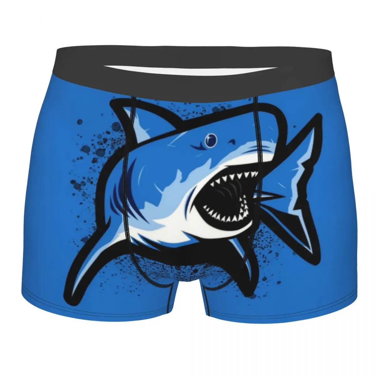 

Custom Funny Funny Shark Boxers Shorts Panties Men's Underpants Breathable Animal Briefs Underwear
