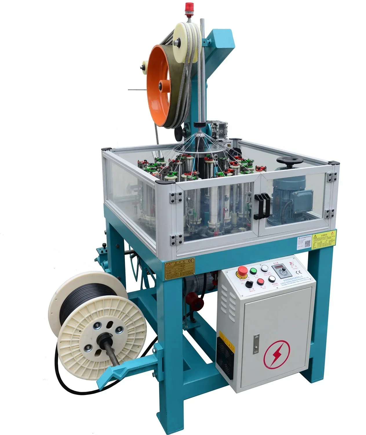 CE 24 Carriers High Speed Rubber Hose Making Machine Braided Hydraulic Hose Making Machine